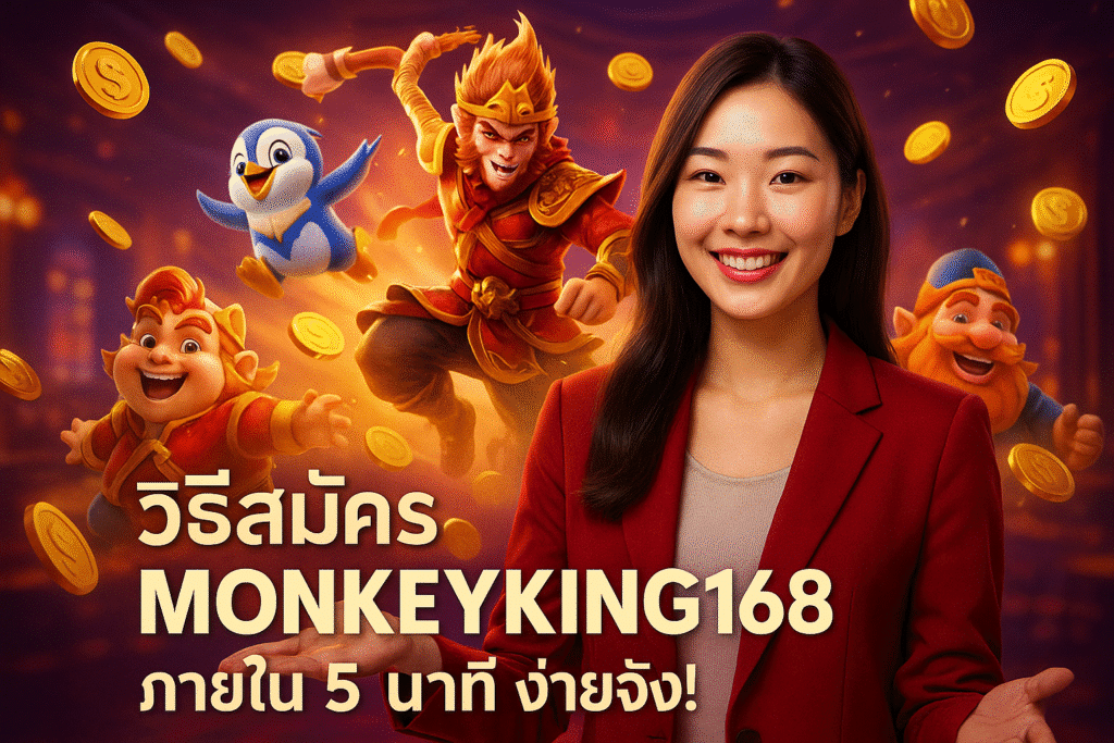 วิธีสมัคร MONKEYKING168 ภายใน 5 นาที ง่ายจัง!